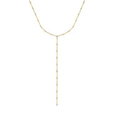 Diamond Dancing Bezel Lariat Necklace