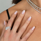 Diamond Pear Serpent Ring