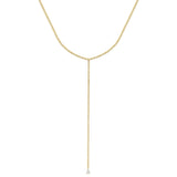 Diamond Tennis Lariat Necklace