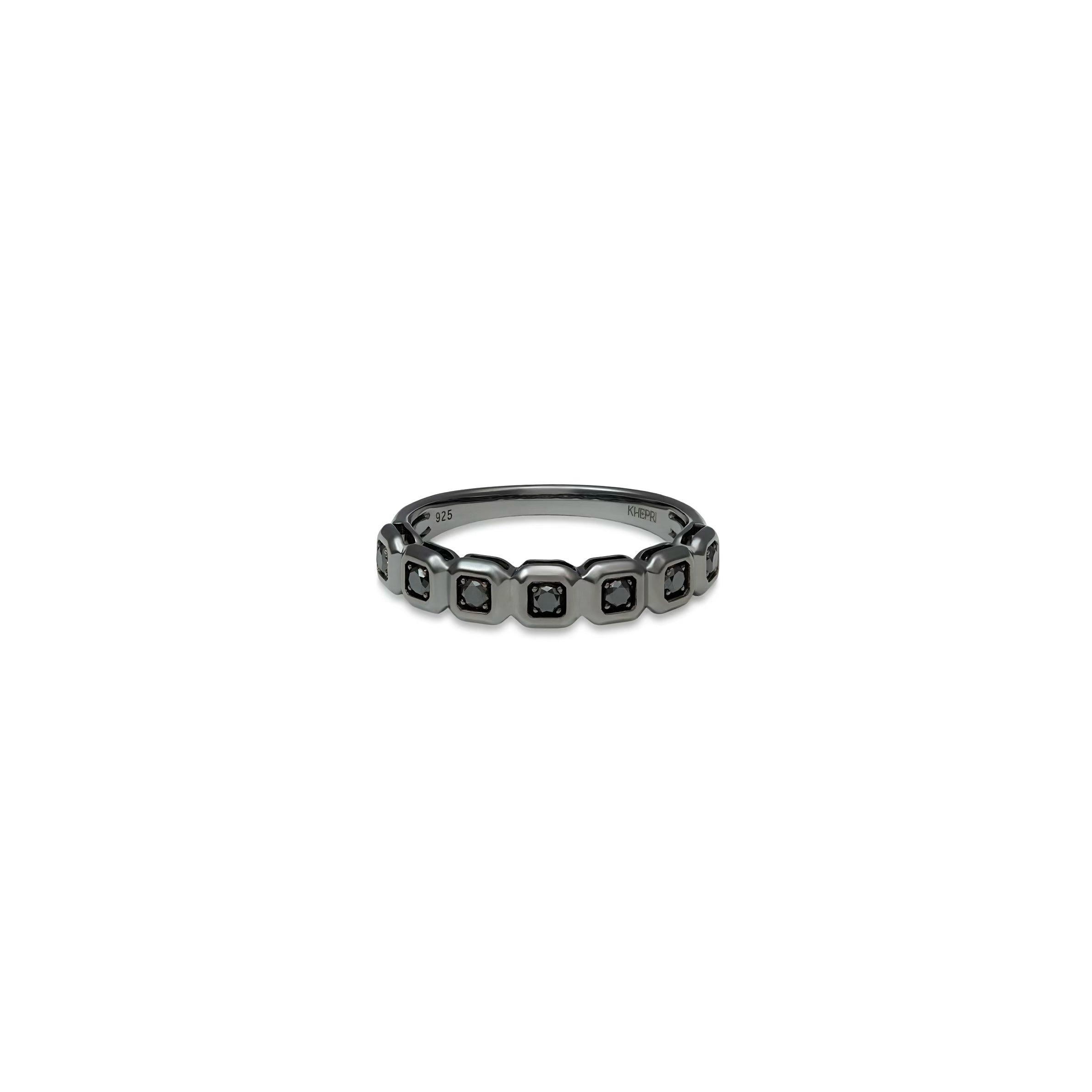Black Diamond Radiant-Cut Band