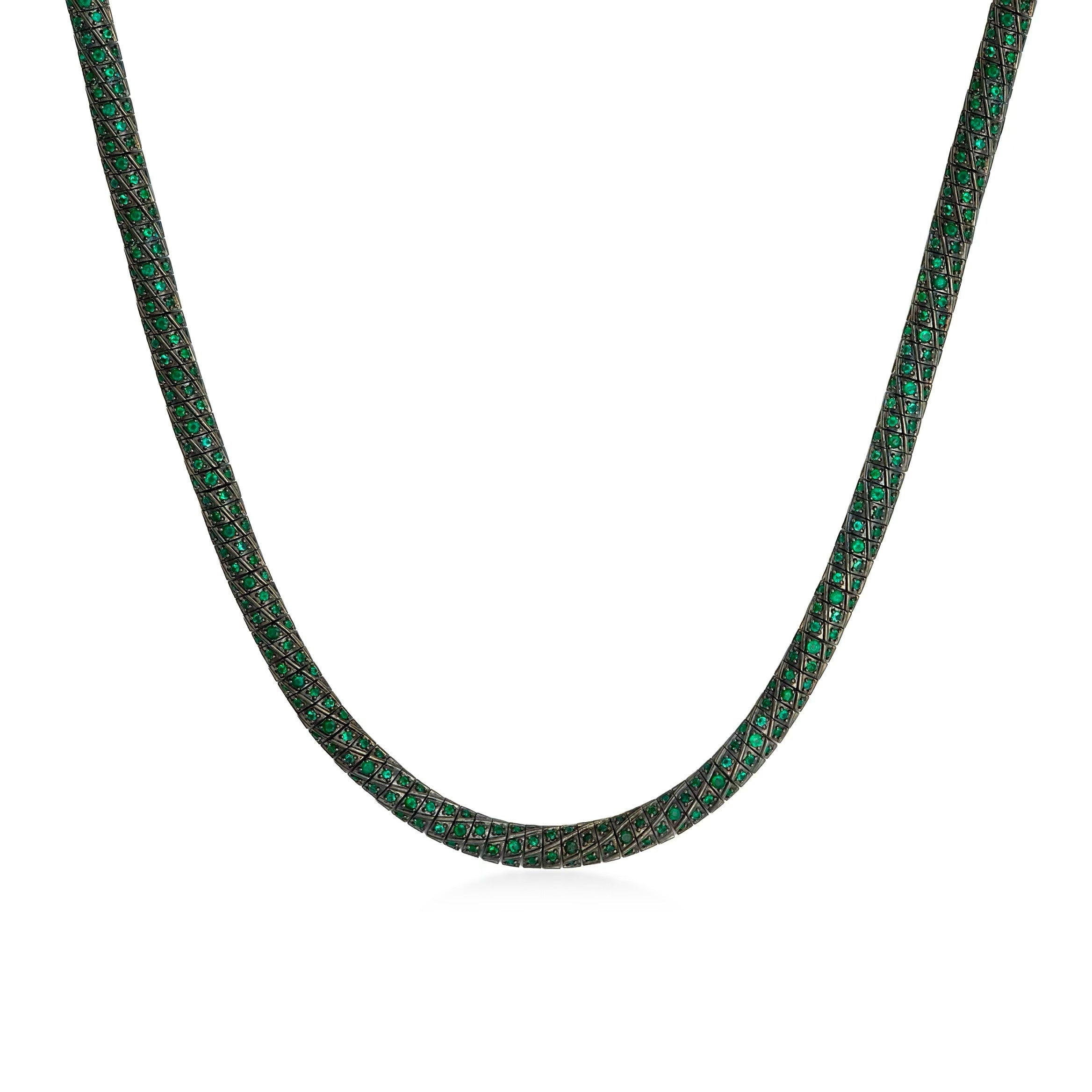 Emerald Snake Necklace