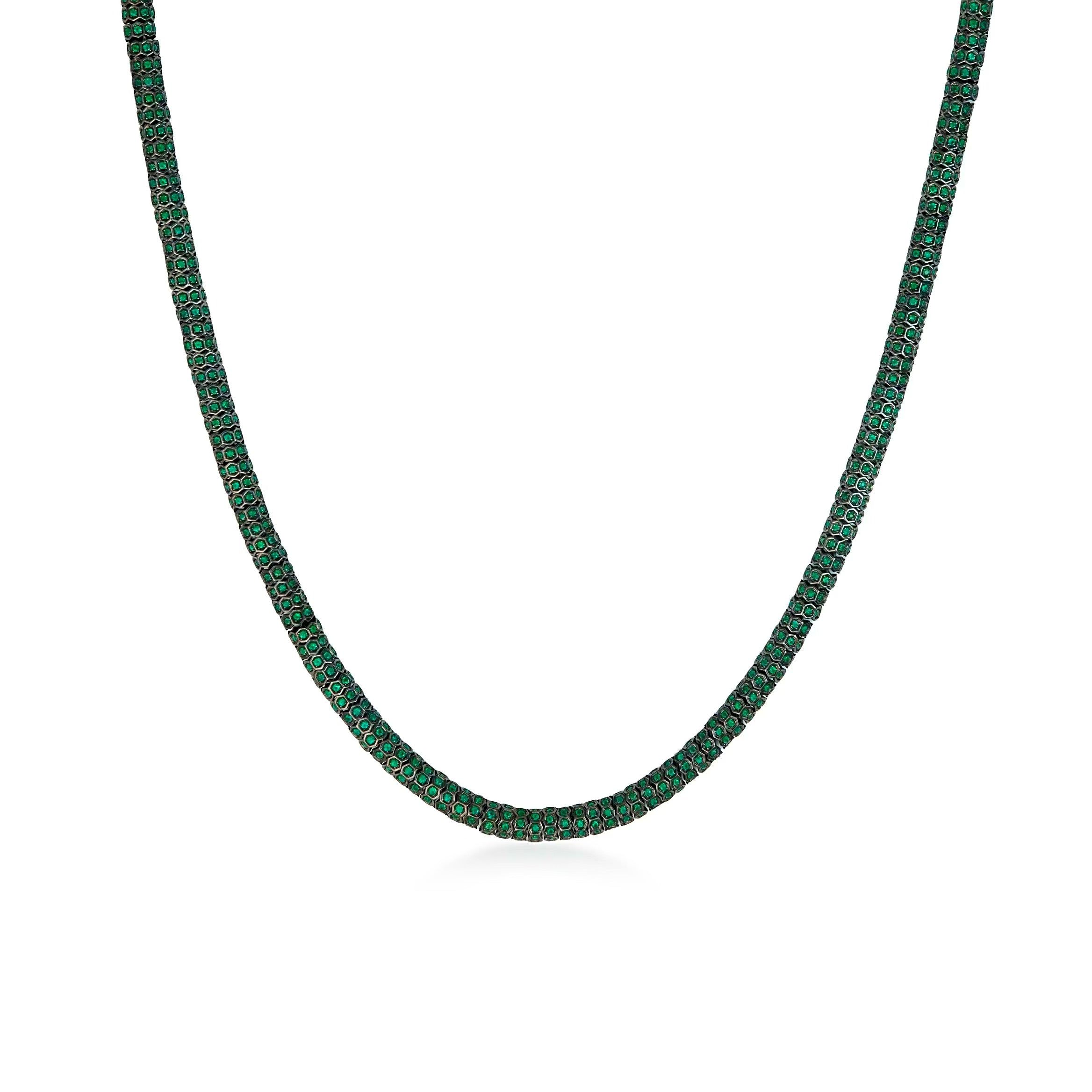 Emerald Rope Necklace