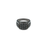 Black Diamond Signet Ring