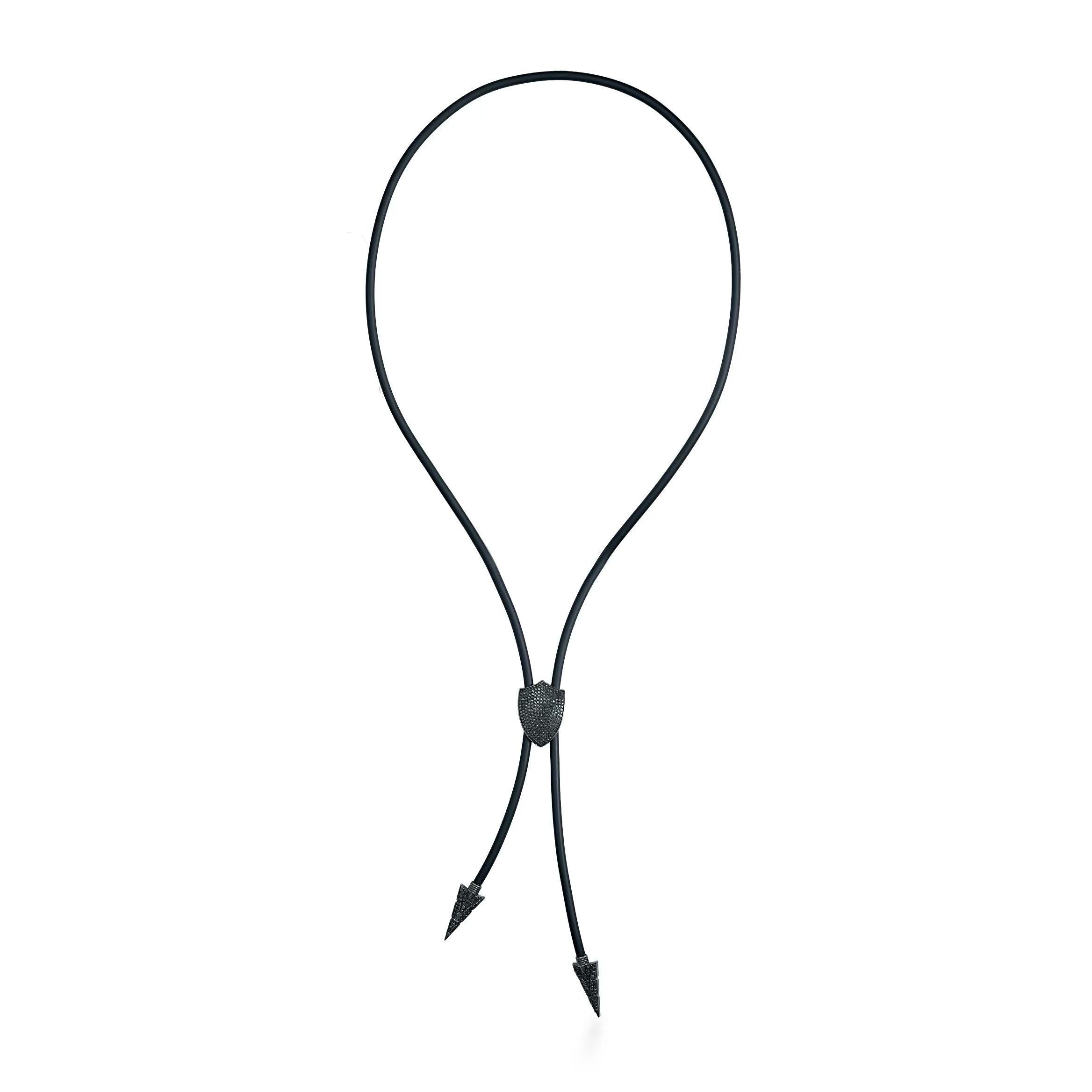 Shield Bolo Necklace