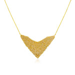 Natural Color Mesh Stingwray Necklace