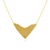 Natural Color Mesh Stingwray Necklace