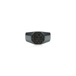 Black Diamond Pinky Pave Ring