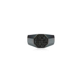 Black Diamond Pinky Pave Ring