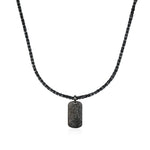 Black Diamond North Star Dog Tag Necklace