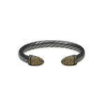 Natural Color Diamond Gap Bangle