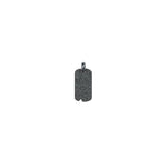 Petite Black Diamond Dog Tag
