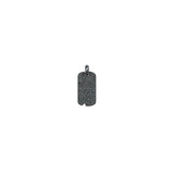 Petite Black Diamond Dog Tag