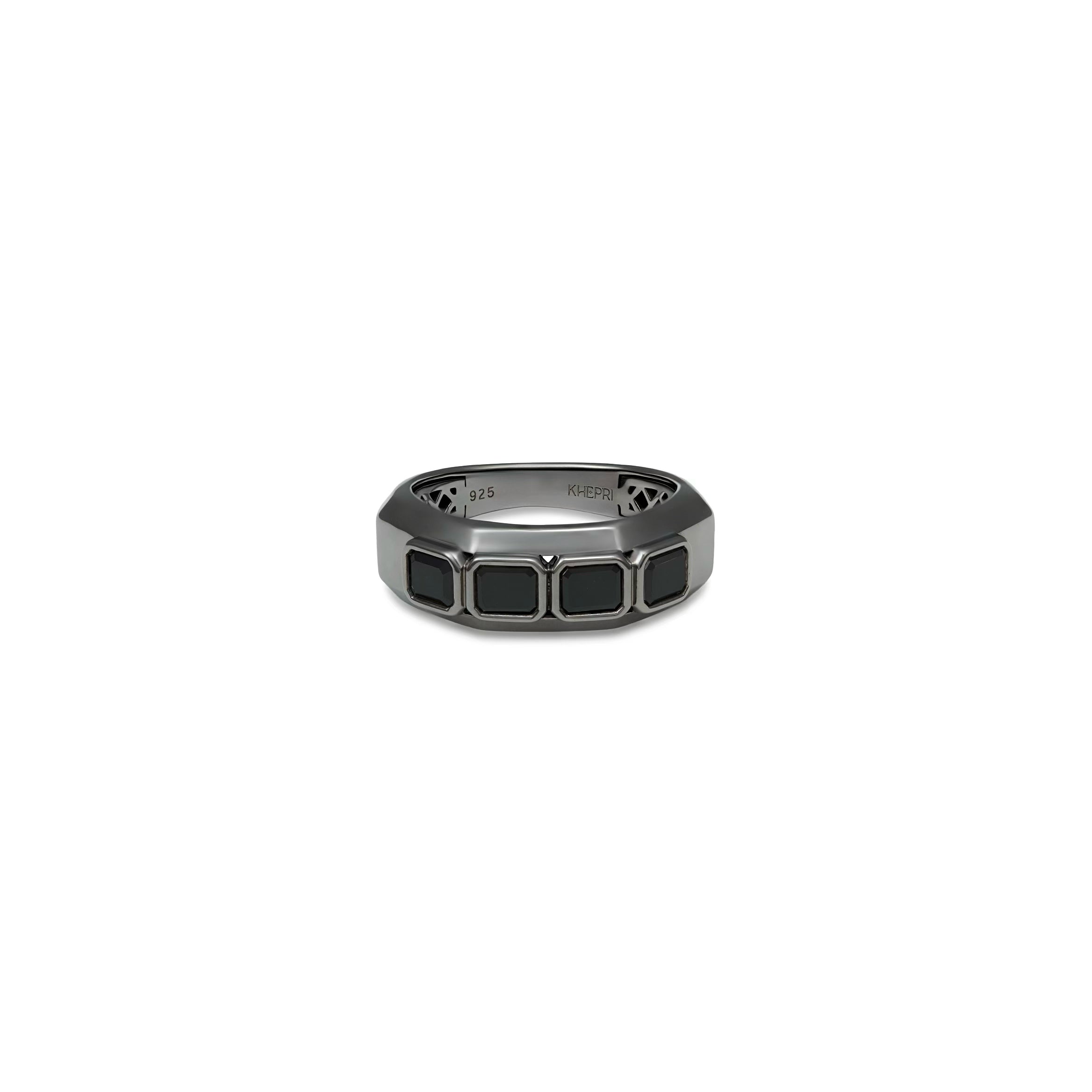 Black Diamond Tile Ring