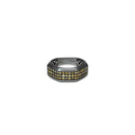 Natural Color Diamond Pave Cigar Band