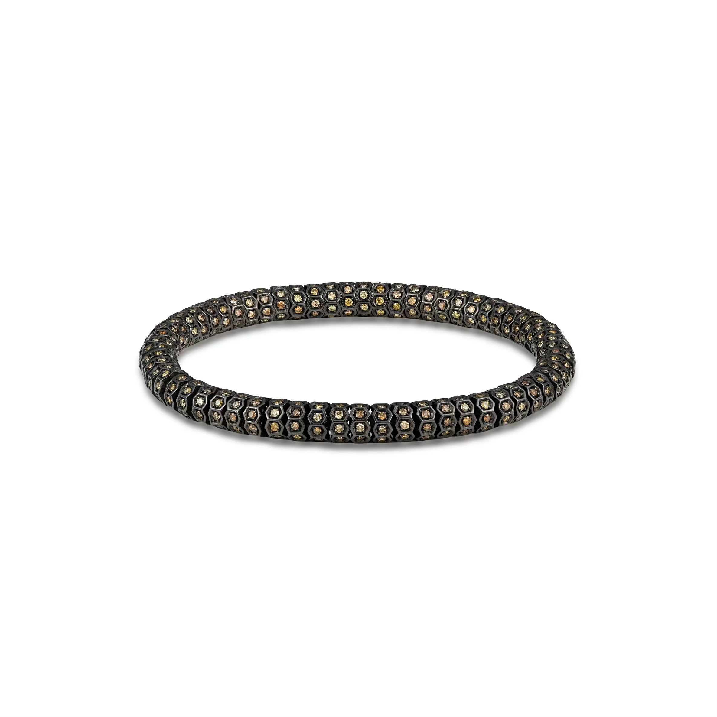 Natural Color Diamond Rope Bracelet