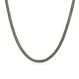 Natural Color Diamond Snake Necklace