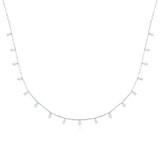 Drilled Diamond Dancing Necklace