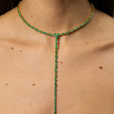 Emerald Bezel Lariat