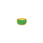 Emerald Bombé Pinky Ring