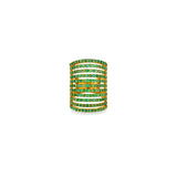 Emerld Cage Ring