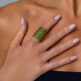 Emerald Cage Ring