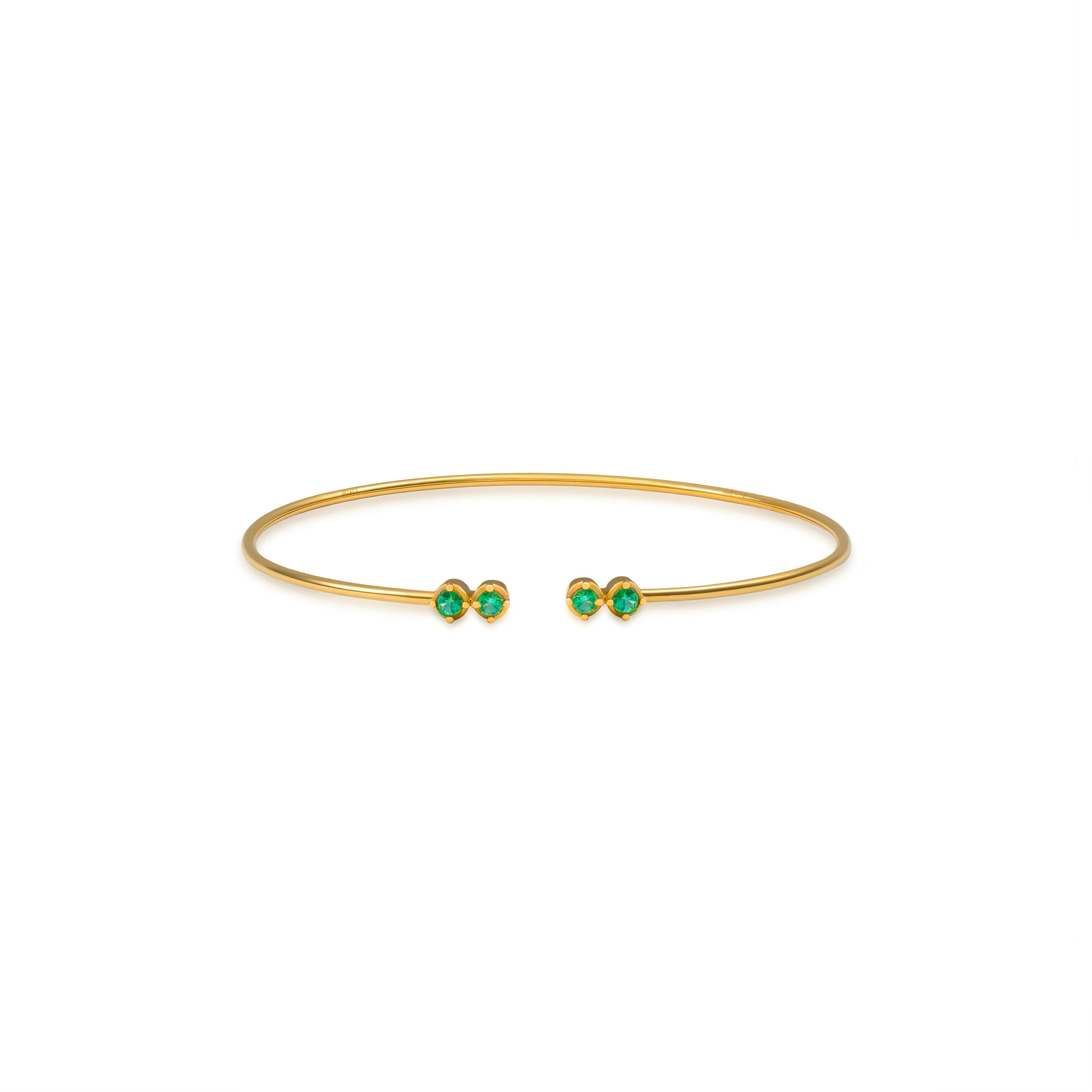 Emerald Flexi Bangle