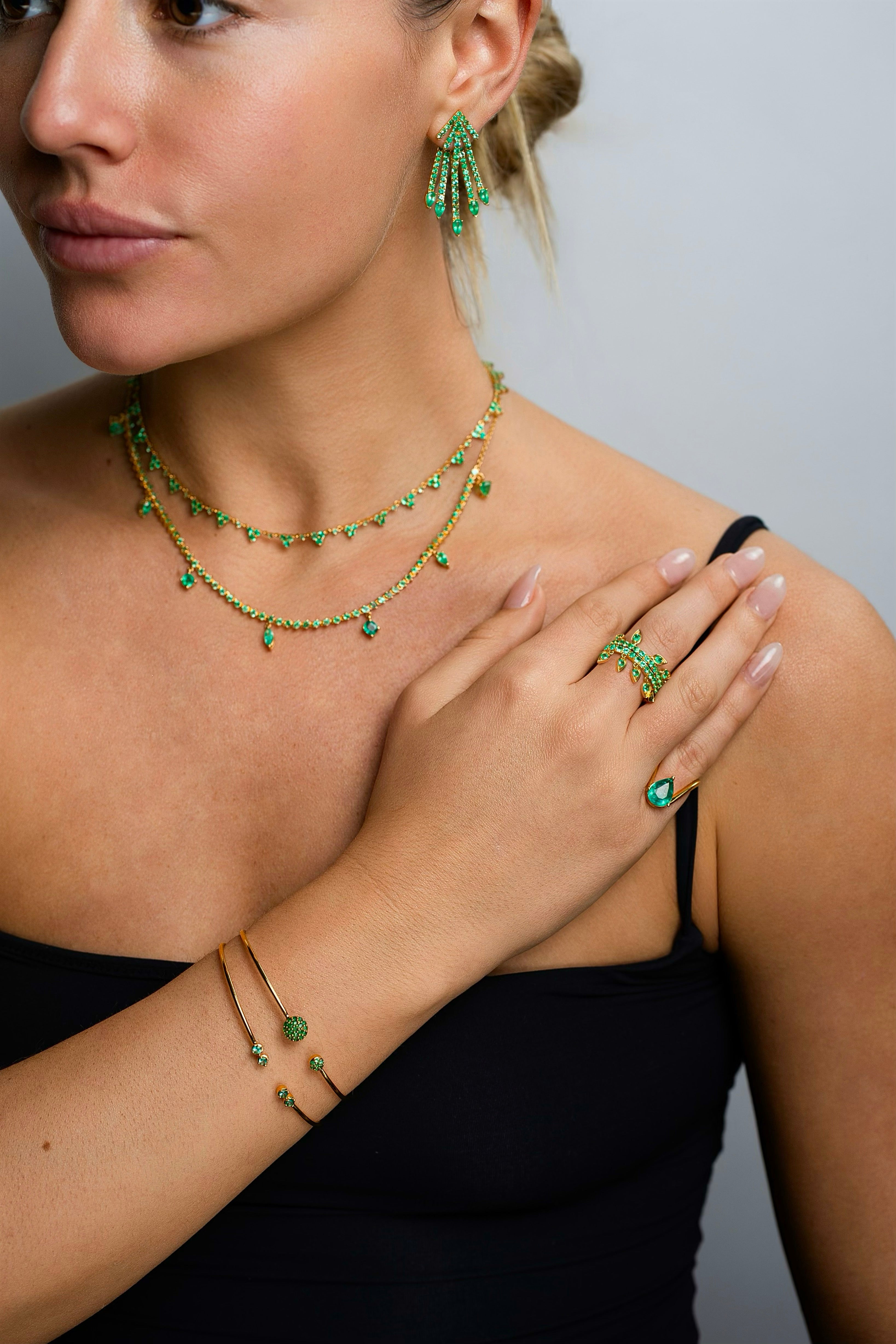 Emerald Flexi Bangle