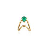 Emerald Pear Vanki Ring