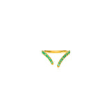 Emerald Split Vanki Ring