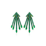 Emerald Starburst Ear Jacket & Earrings