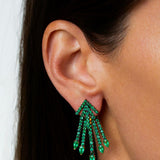 Emerald Starburst Ear Jacket & Earrings