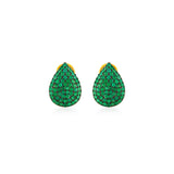 Emerald Tear Drops Earrings