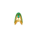 Emerald Vanki Marquise Duo Pinky Ring