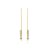Fancy Color Briolette Ear Chain ( set )