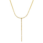 Fancy Color Diamond Bezel Lariat 