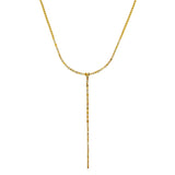 Fancy Color Diamond Bezel Lariat 