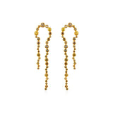 Fancy Color Diamond Lasso Curved Earrings