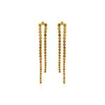 Fancy Color Diamond Lasso Linear Diamond Earrings