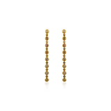 Fancy Color Diamond Linear Bezel Earrings
