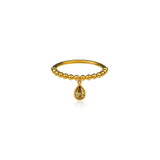 Fancy Color Diamond Pear Drop Ring