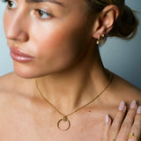 Fancy Color Diamond Pear Halo Circle Pendant Necklace