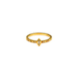 Fancy Color Diamond Petite Marquise Pave Ring