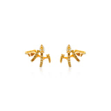 Fancy Color Diamond Petite Pave Cage Earrings