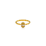 Fancy Color Diamond Twined Pinky
