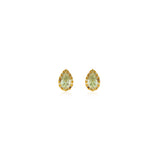 Fancy Color Halo Pear Studs