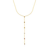 Fancy Color Multi-Shape Diamond Lariat Necklace