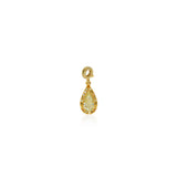 Fancy Color Pear Diamond Halo Charm