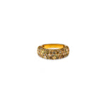 Fancy Color Diamond 5 Row Large Band Ring