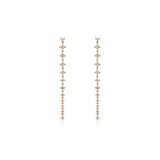 Linear Princess Diamond Earrings