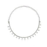 Multi Fancy Shape Diamond Drop 2 in 1 Bracelet & Necklace